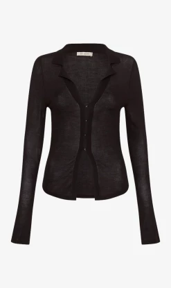 ST AGNI St. Agni | Fine Knit Shirt - Black