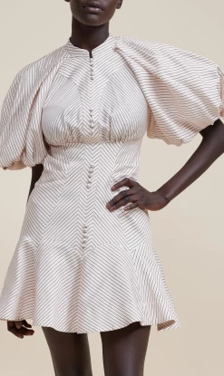 Front Page 14 ACLER | Heaton Dress - Midnight Stripe