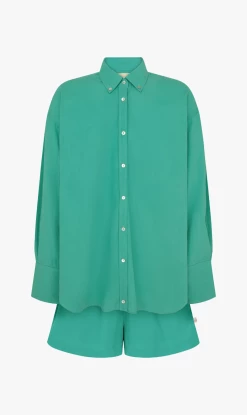Araminta James | Malibu Shirt Set - Light Emerald