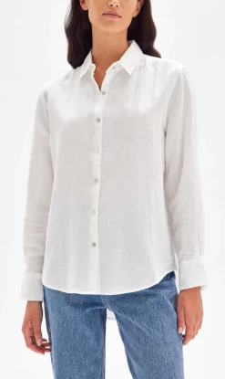 Assembly Label | Xander Long Sleeve Shirt - White