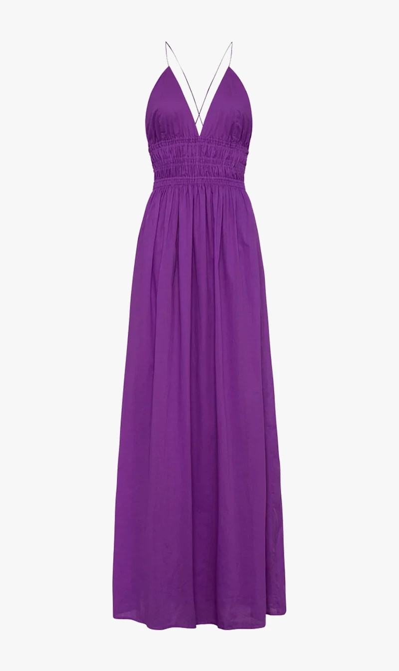 Faithfull The Brand | Bisetta Maxi Dress - Violet 1 Faithfull The Brand | Bisetta Maxi Dress - Violet