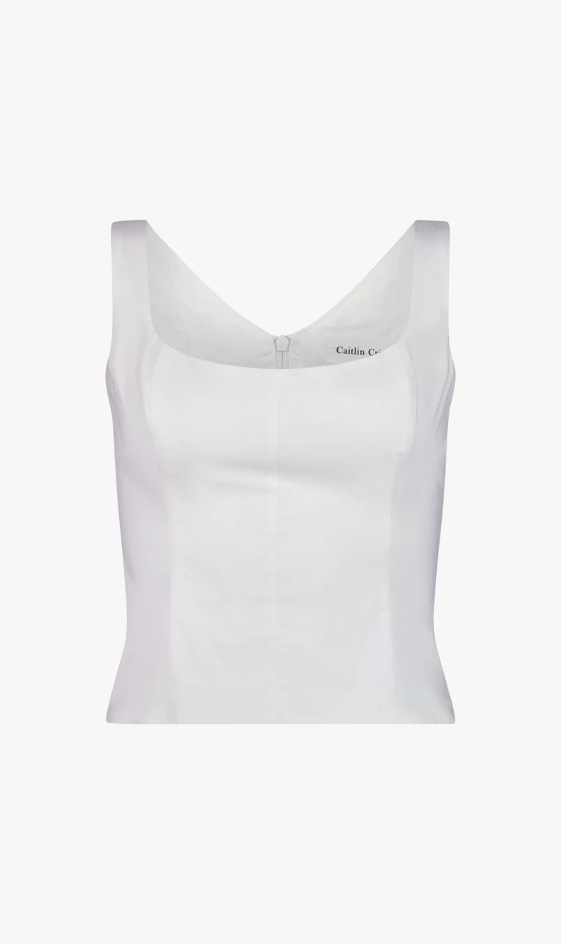 Caitlin Crisp | Daisy Bodice - White 1 Caitlin Crisp | Daisy Bodice - White