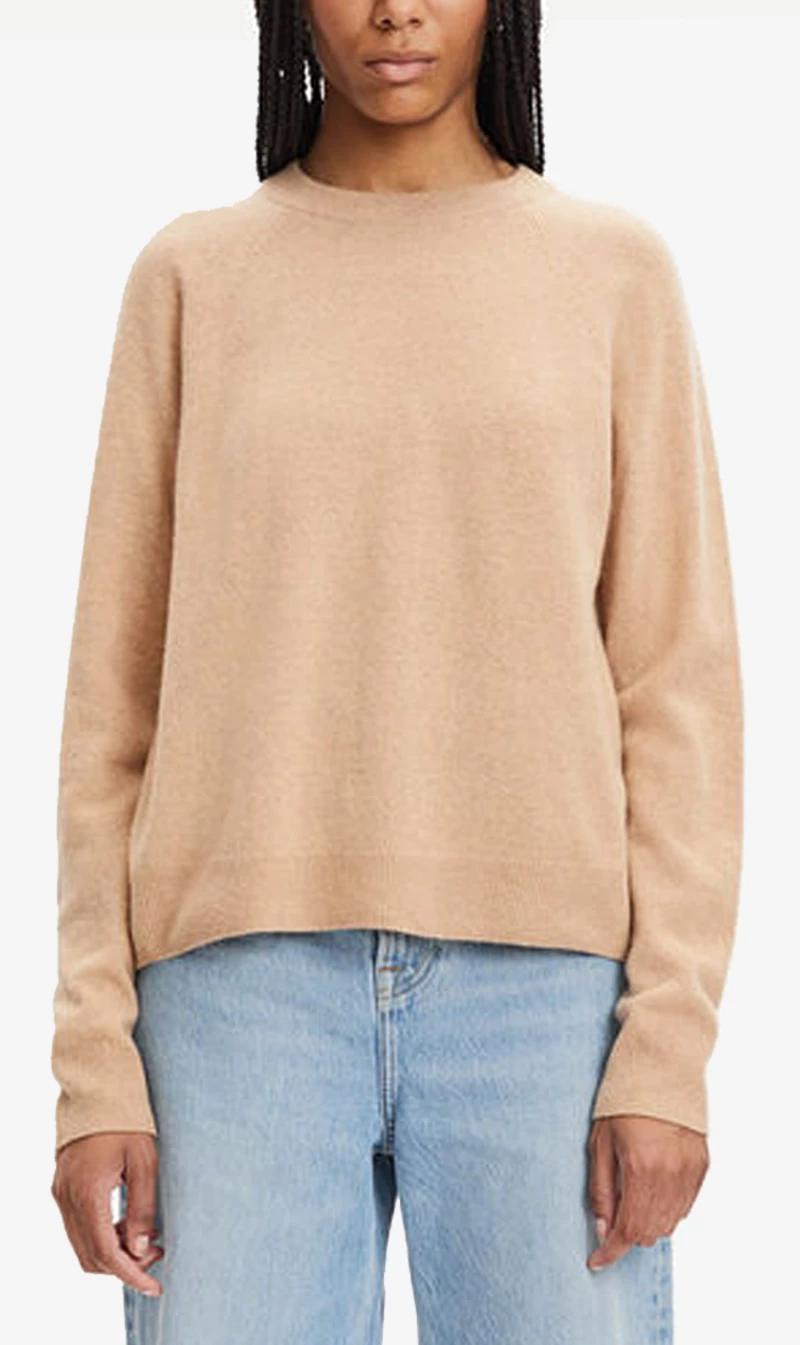 Samsoe Samsoe | Boston O-Neck - Khaki 1 Samsoe Samsoe | Boston O-Neck - Khaki