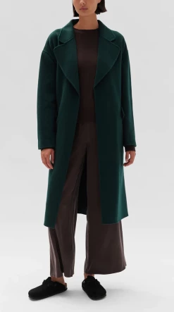 Assembly Label | Sadie Single Breasted Coat - Cypress