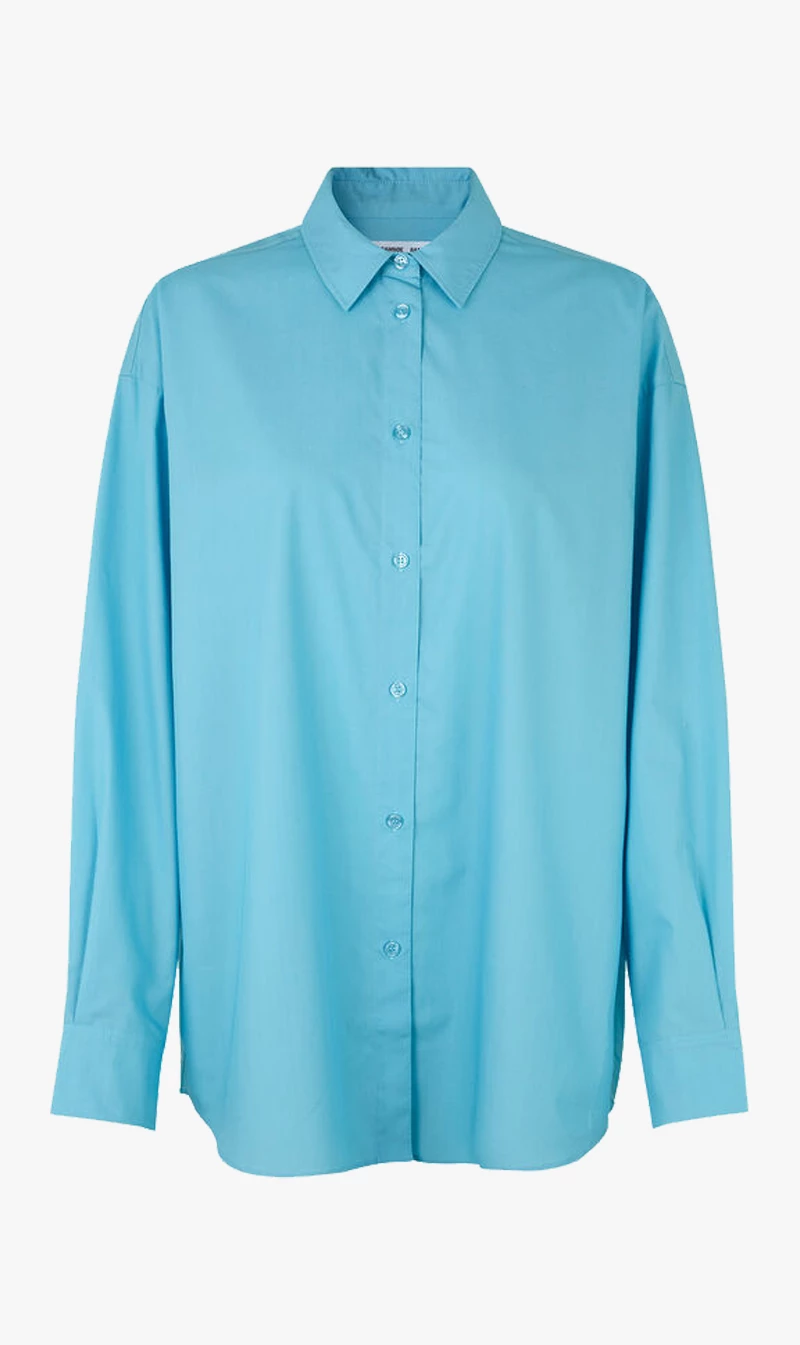 Samsoe Samsoe | Lua Np Shirt - Blue Topaz 1 Samsoe Samsoe | Lua Np Shirt - Blue Topaz
