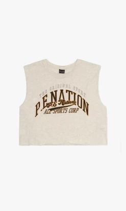 P.E NATION | A-Frame Tank - Grey Marle