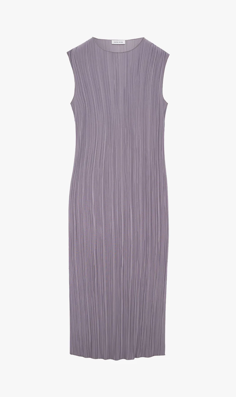 Anine Bing | Melanie Dress - Ash Violet 1 Anine Bing | Melanie Dress - Ash Violet