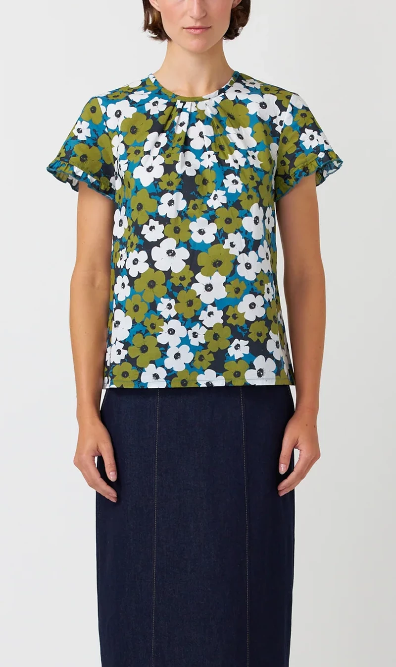 Kate Sylvester | Pop Top - Ivory Olive 1 Kate Sylvester | Pop Top - Ivory Olive