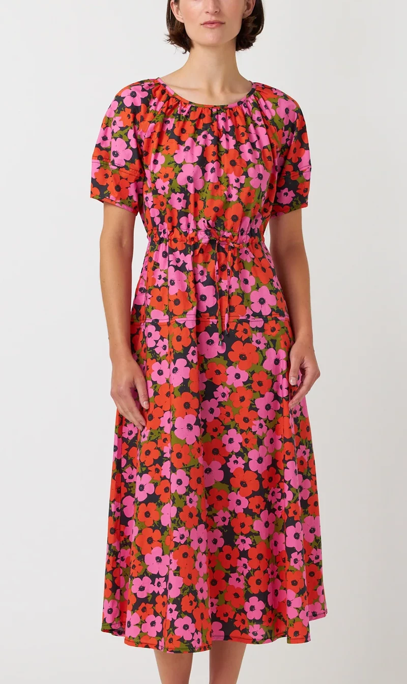 Kate Sylvester | Pop Dress - Pink Orange 1 Kate Sylvester | Pop Dress - Pink Orange
