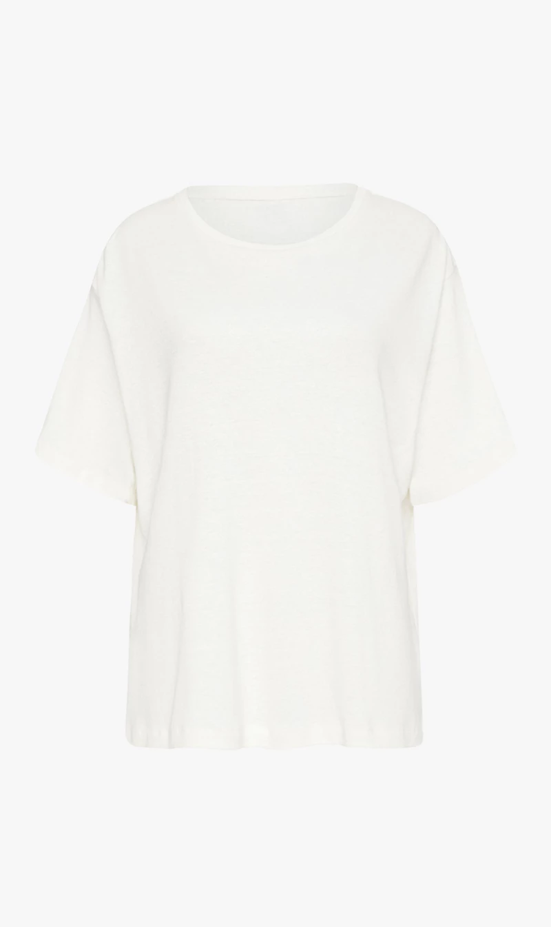 ST AGNI ST. AGNI | Basic Jersey Masaki Tee - White 1 ST AGNI ST. AGNI | Basic Jersey Masaki Tee - White