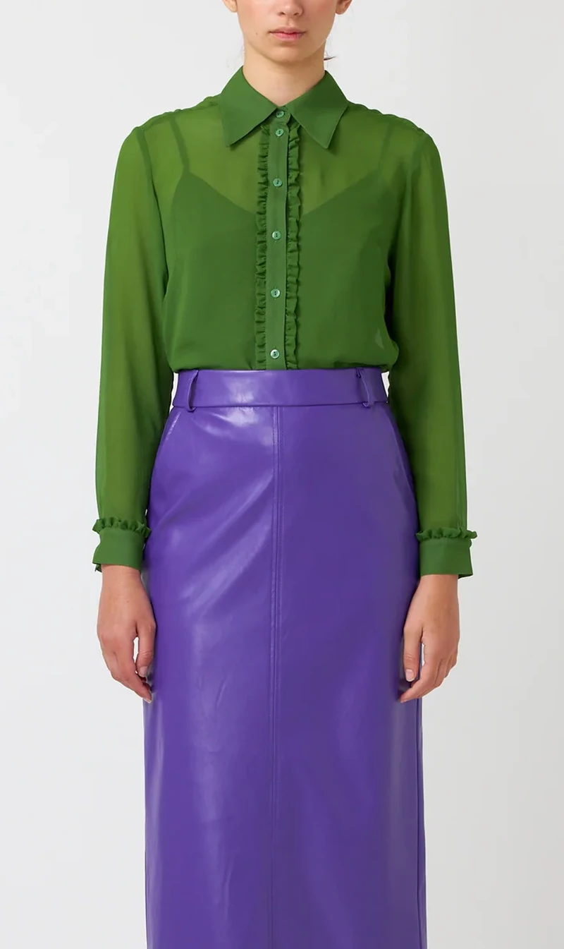 Kate Sylvester | Valetta Shirt - Grass 1 Kate Sylvester | Valetta Shirt - Grass