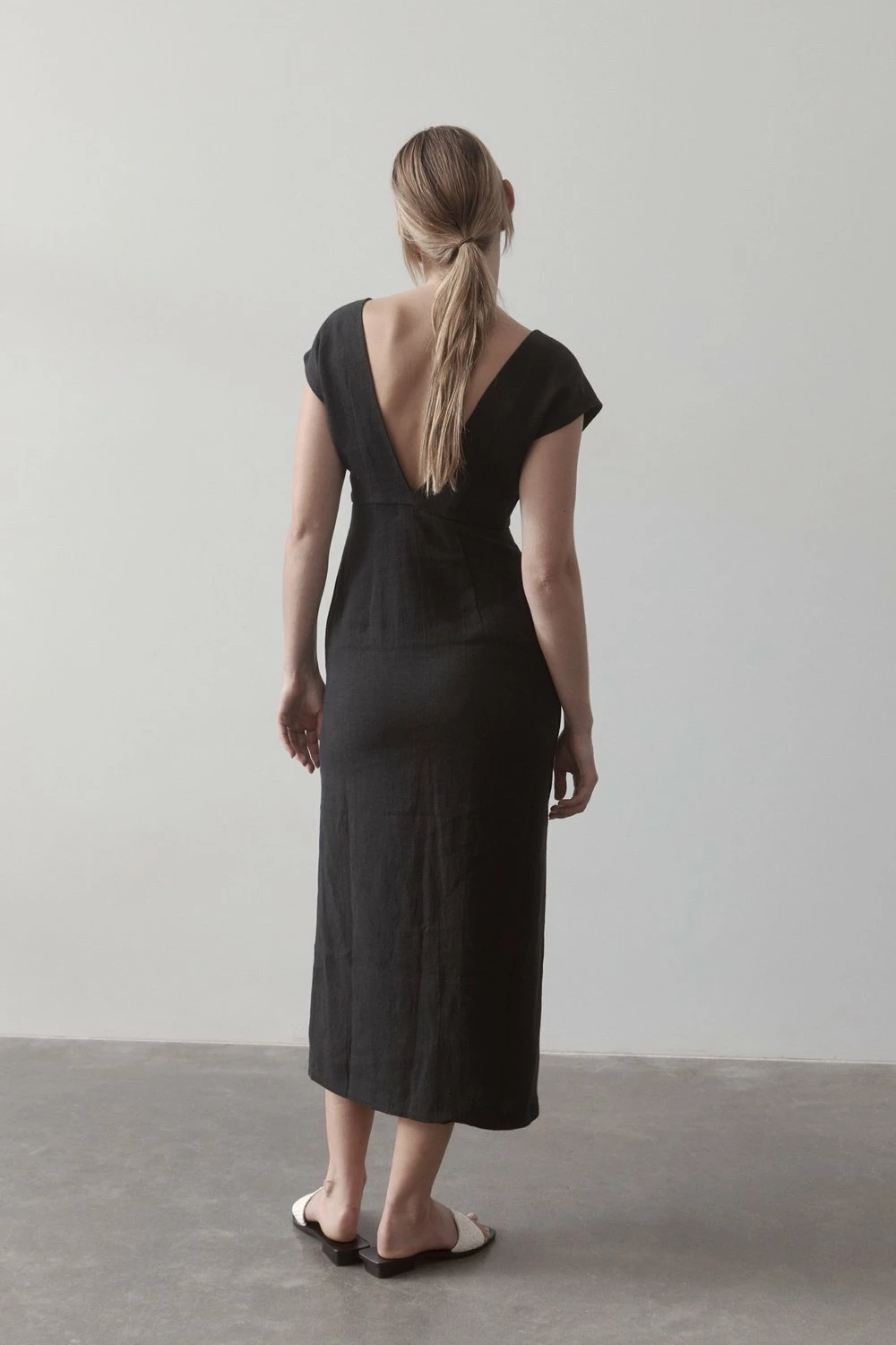 St Agni | Origami Dress - Black 4 St Agni | Origami Dress - Black - Image 4