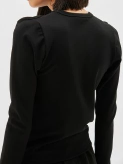 Bassike | Italian Jersey Cut Out Sleeve Top - Black -Acler Shop PC22WFT48 italian jersey cutout sleeve top black back 2000x 7f2d37d9 40c5 4865 a8fb 486436c34752