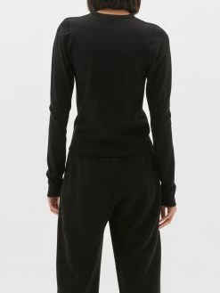 Bassike | Italian Jersey Cut Out Sleeve Top - Black -Acler Shop PC22WFT48 italian jersey cutout sleeve top black side 2000x 896e7fcc e929 4d67 973d 2b39205702d4