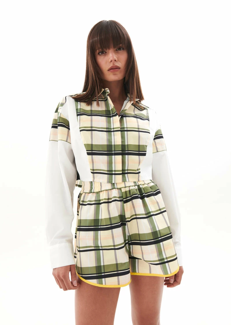 P.E Nation | Dedication Shirt - Check Print 6 P.E Nation | Dedication Shirt - Check Print - Image 6