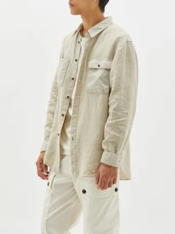 Bassike Mens | Linen Beach Shirt - Washed Stone 9 Bassike Mens | Linen Beach Shirt - Washed Stone -Acler Shop R22MFT05washedlinenbeachshirtwashedstone side 2000x 23cdd237 1eac 442b b612 b81a8d38f10e
