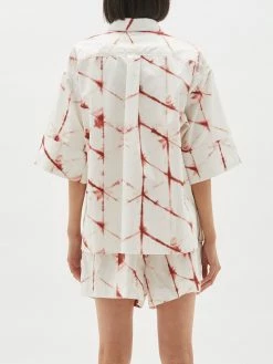 Bassike | Printed Boxy Cotton Short Sleeve Shirt - Redwood 10 Bassike | Printed Boxy Cotton Short Sleeve Shirt - Redwood -Acler Shop R22WFT19printedboxycottons sshirt redwoodprint back 2000x 8fb95579 95a9 461c 8c33 e41fb33fd14a