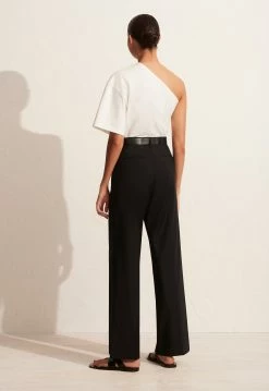 Matteau | One Shoulder Tee - Chalk 7 Matteau | One Shoulder Tee - Chalk -Acler Shop S31 One Shoulder Tee Relaxed Tailored Trouser Black 22251 Matteau D1 2180