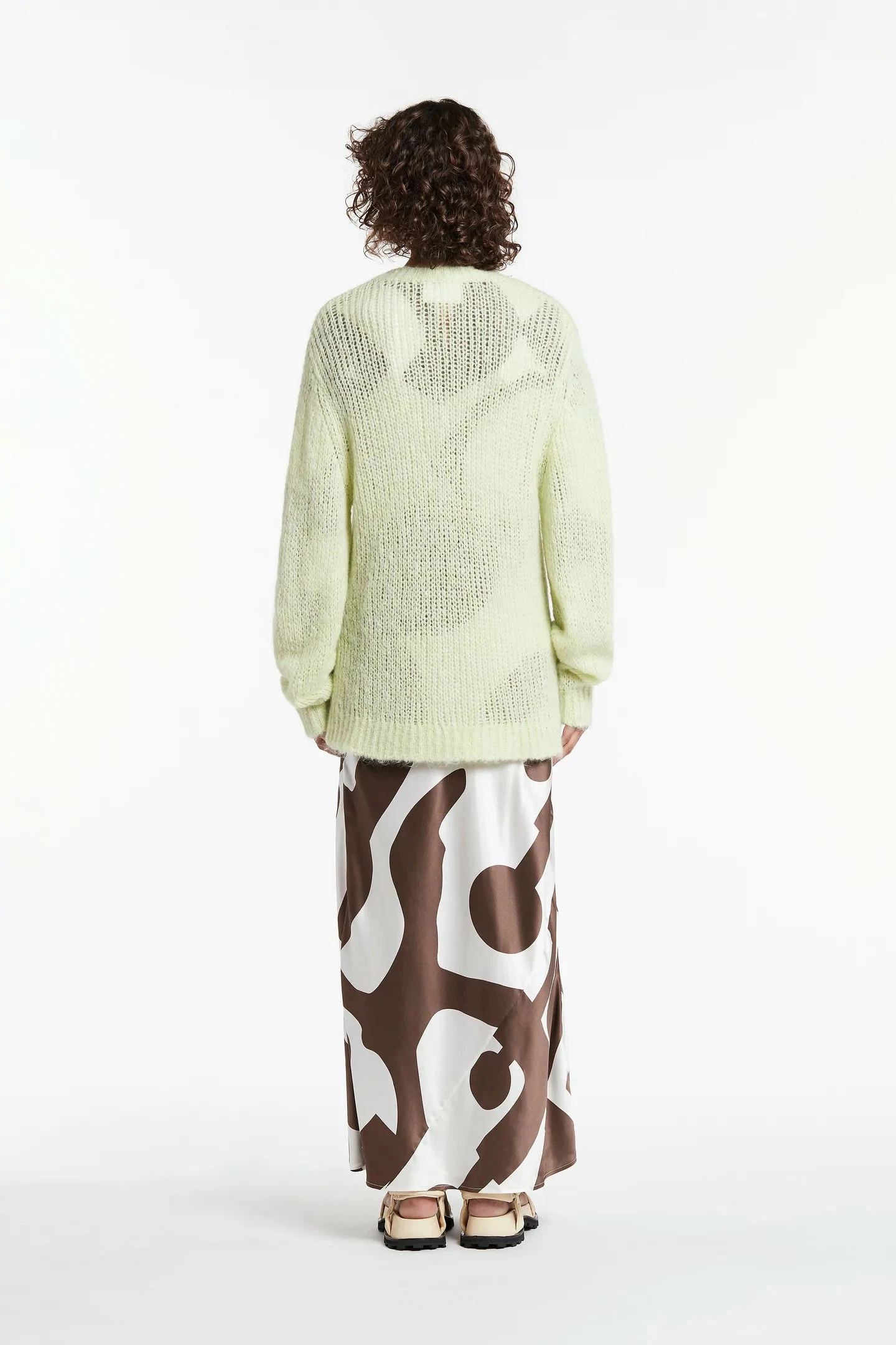 SIR THE LABEL | Ciao Open Knit Sweater - Pistachio 2 SIR THE LABEL | Ciao Open Knit Sweater - Pistachio - Image 2