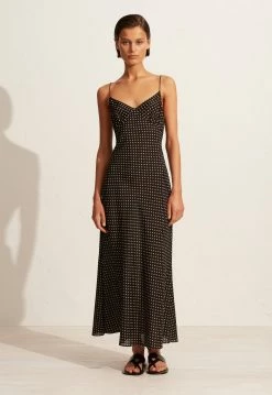 Matteau | Low Back Slip Dress - Polka -Acler Shop S6 LOW BACK SLIP DRESS POLKA DOT 22526 Matteau D1 0212