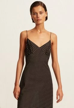 Matteau | Low Back Slip Dress - Polka -Acler Shop S6 LOW BACK SLIP DRESS POLKA DOT 22526 Matteau D1 0223