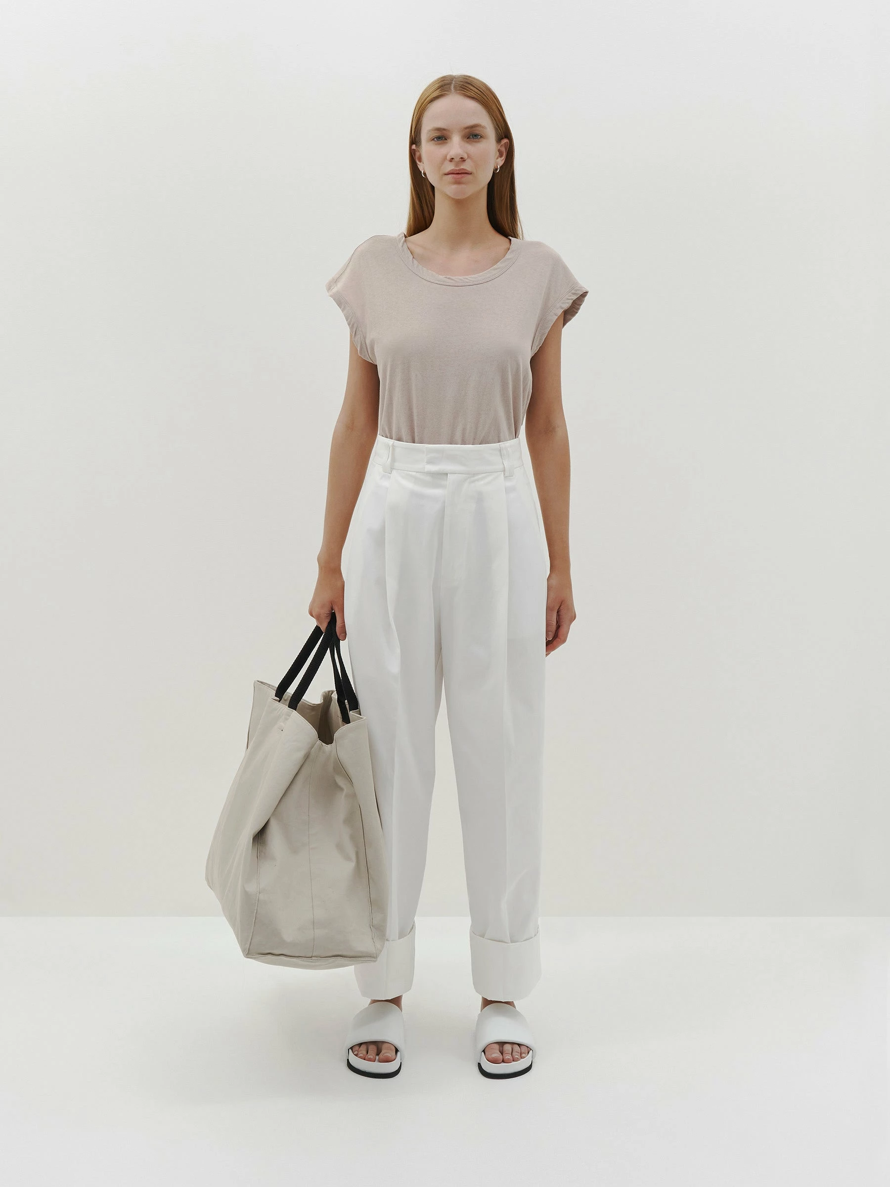 Bassike | Slim Muscle Tank - Light Hazelnut 4 Bassike | Slim Muscle Tank - Light Hazelnut - Image 4