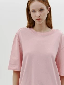 Bassike | Slouch Boyfriend S/S T.shirt - Lotus -Acler Shop SS22WJT35 slouch boyfriend short sleeve tshirt lotus DETAIL2 2000x 4eb2e085 f32c 48f2 ba1d 91ab9f320da5