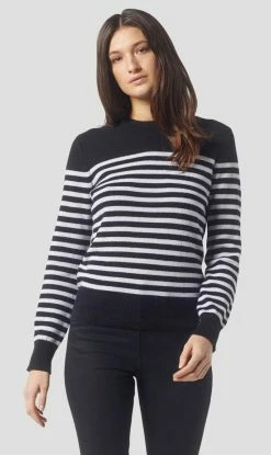 Equipment | Sanni Striped Crew - True Black/Nature White