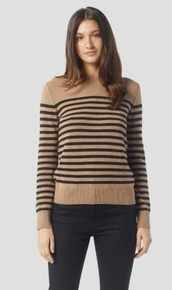 Equipment | Sanni Striped Crew - Camel/True Black