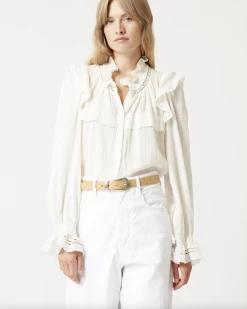 Isabel Marant | Jatedy Top - White -Acler Shop ScreenShot2022 01 10at2.12.54PM