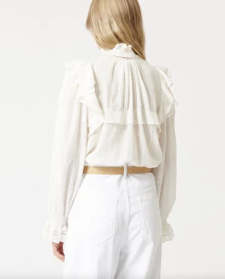 Isabel Marant | Jatedy Top - White -Acler Shop ScreenShot2022 01 10at2.13.02PM