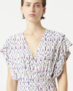 Isabel Marant | Almeya Dress - Ecru -Acler Shop ScreenShot2022 02 01at12.49.22PM