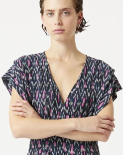 Isabel Marant | Almeya Dress - Faded Night -Acler Shop ScreenShot2022 02 01at12.53.14PM