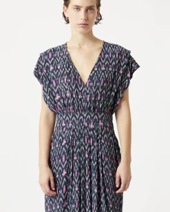 Isabel Marant | Almeya Dress - Faded Night -Acler Shop ScreenShot2022 02 01at12.53.23PM