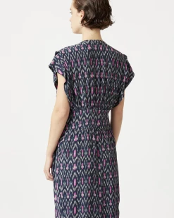 Isabel Marant | Almeya Dress - Faded Night -Acler Shop ScreenShot2022 02 01at12.53.31PM
