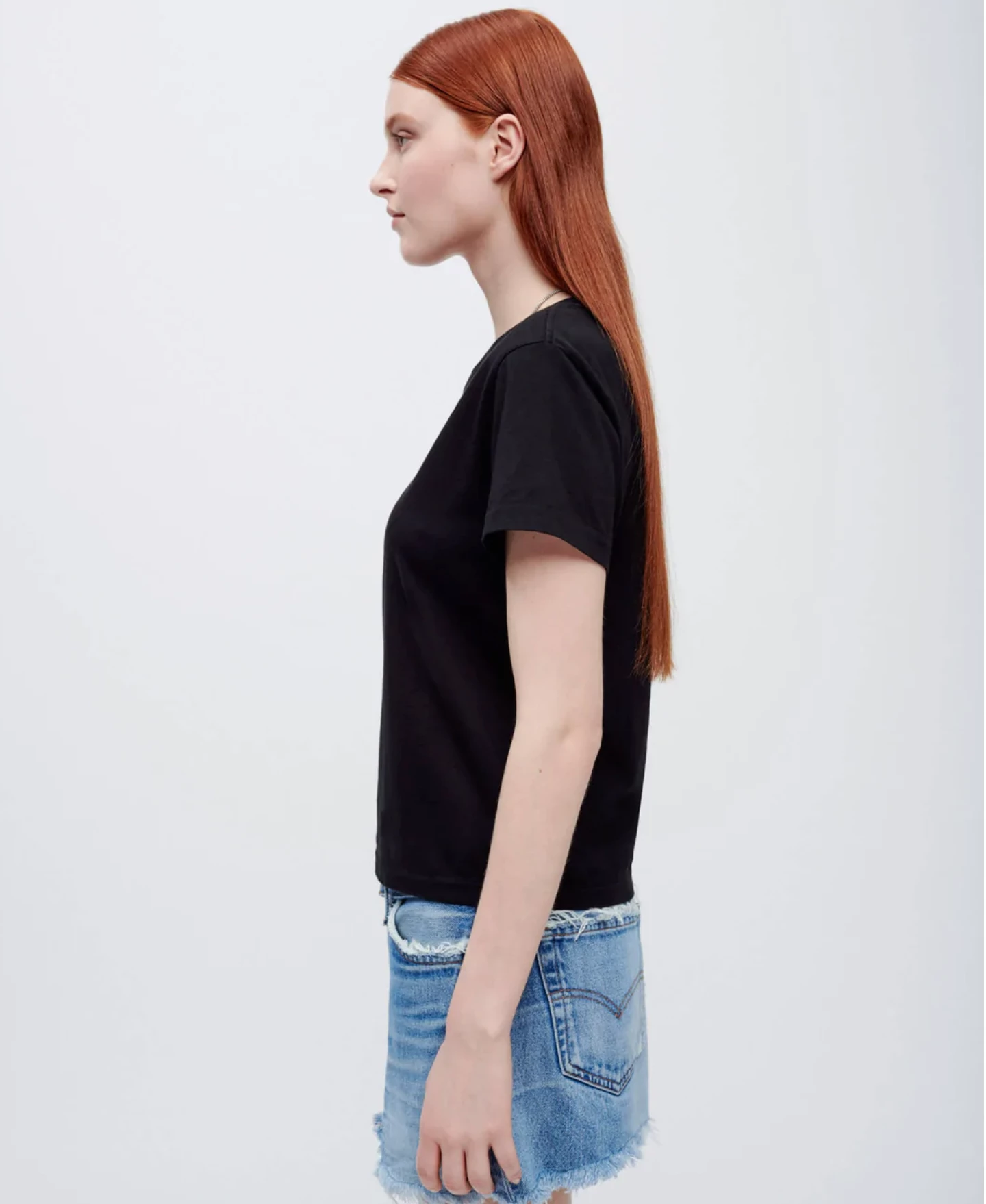 RE/DONE | Classic Tee - Washed Black 3 RE/DONE | Classic Tee - Washed Black - Image 3