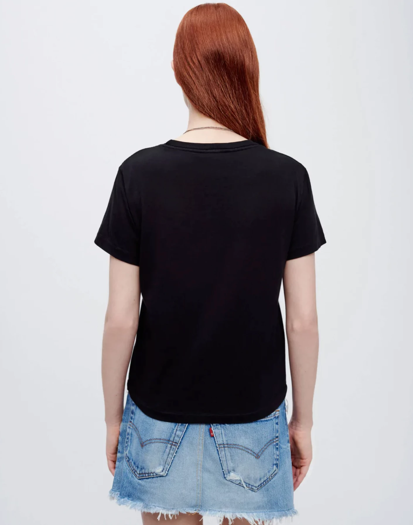 RE/DONE | Classic Tee - Washed Black 4 RE/DONE | Classic Tee - Washed Black - Image 4