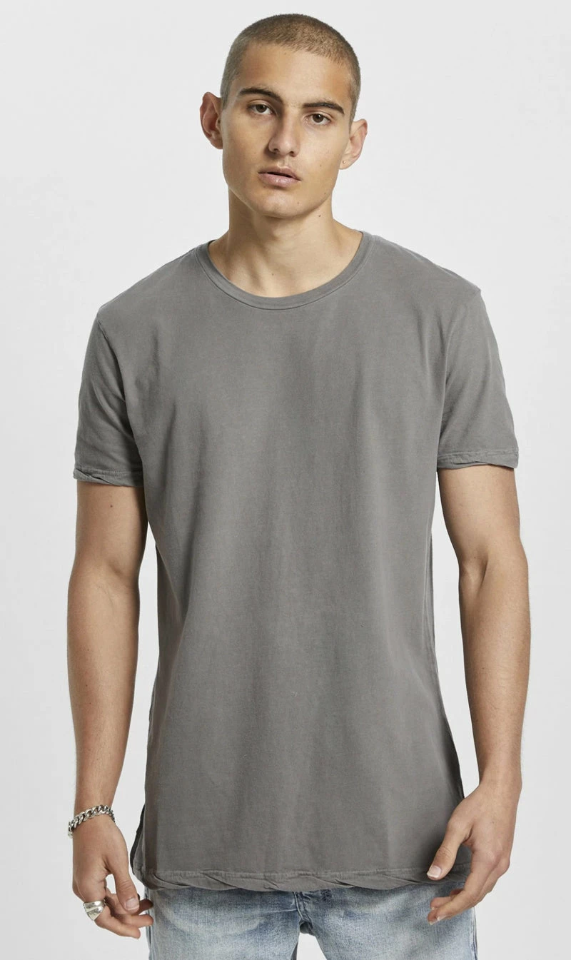 Ksubi Mens | Seeing Lines Ss Tee - Vintage Grey 1 Ksubi Mens | Seeing Lines Ss Tee - Vintage Grey