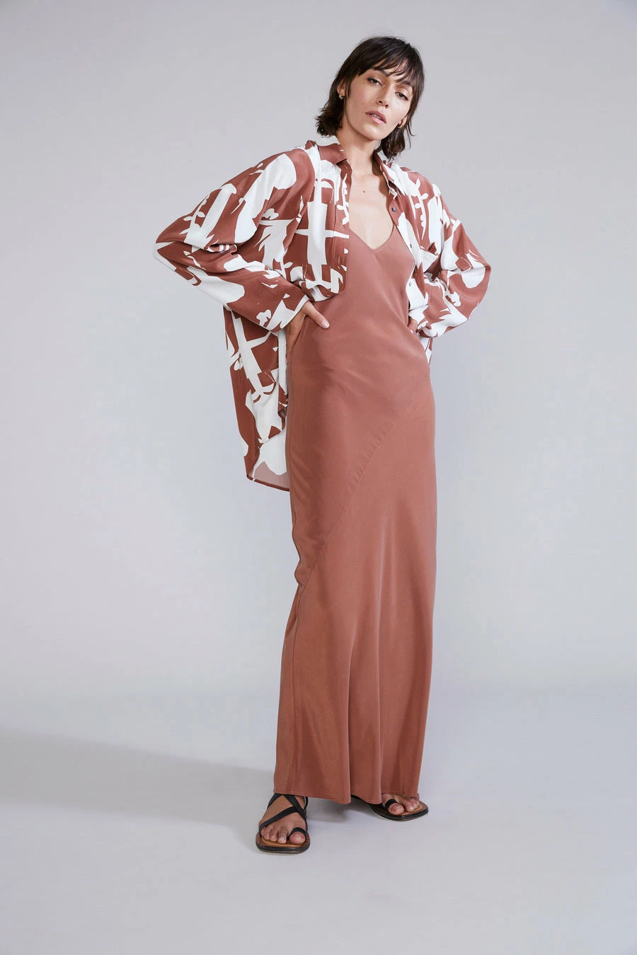 Laing | Schell Oversized Silk Shirt - Print 3 Laing | Schell Oversized Silk Shirt - Print - Image 3