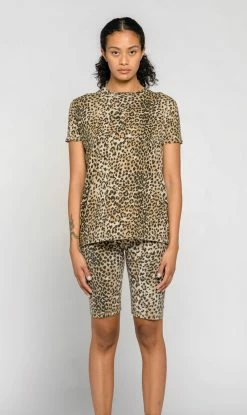 Ragdoll La | Slouchy Tee - Brown Leopard