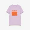 Yves Salomon | T.Shirt - Lavender/Orange