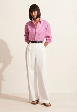 Matteau | Classic Stripe Shirt - Sherbet -Acler Shop The Classic Stripe Shirt Summer Chino Sherbert 1 1440x 3743fb95 9401 44c5 b11a 8002f5eaef55