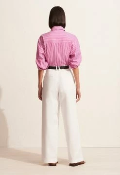 Matteau | Classic Stripe Shirt - Sherbet -Acler Shop The Classic Stripe Shirt Summer Chino Sherbert 4 1440x af1679f8 6a5d 4cb0 94e6 aefdb18d7c0c