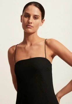 Matteau | Linen Bias Dress - Black -Acler Shop The Linen Bias Dress Black 3 5000x 88deb86f 3f94 41a3 aca3 53da9e86059d