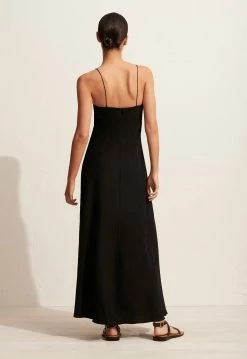 Matteau | Linen Bias Dress - Black -Acler Shop The Linen Bias Dress Black 4 5000x ea08e0a3 1e51 4382 9d87 2435a6b28cd1