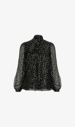 Zimmermann | Tie Neck Blouse - Black