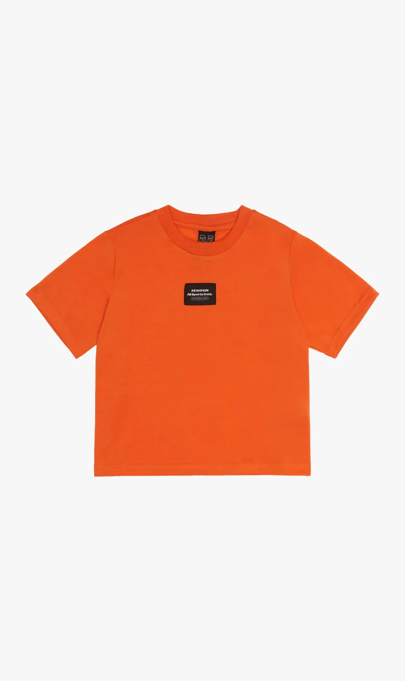 P.E NATION | Title Game Tee - Vibrant Orange 1 P.E NATION | Title Game Tee - Vibrant Orange