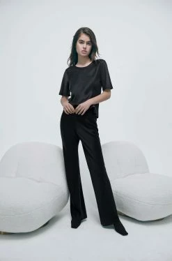 Silk Laundry | Bias Cut Short Sleeve Top - Black 6 Silk Laundry | Bias Cut Short Sleeve Top - Black -Acler Shop Uniform22 049 1 1200x 32399369 31a5 4ec5 9edb 94f2103ac74a