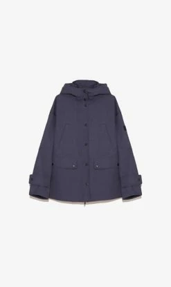 Yves Salomon | Jacket Bachette Rabbit/Fox -Dark Blue