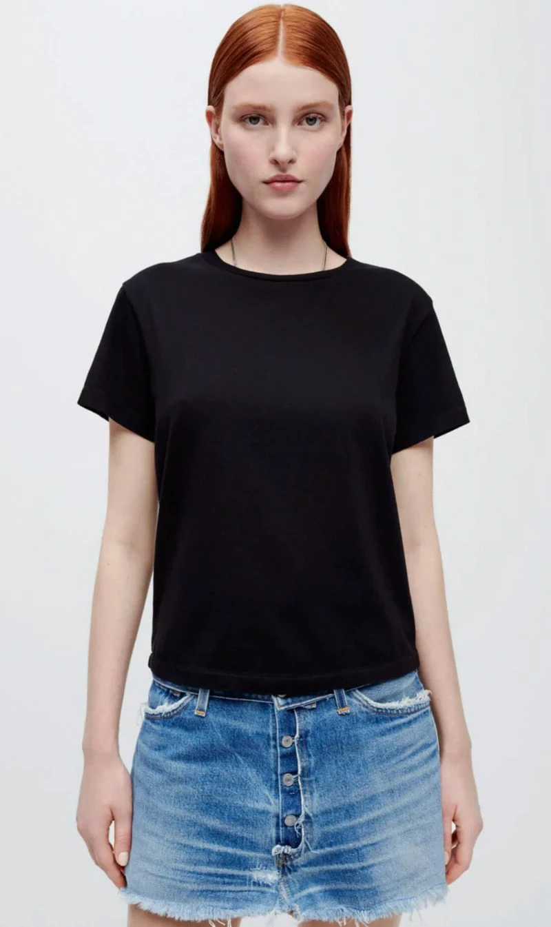 RE/DONE | Classic Tee - Washed Black 1 RE/DONE | Classic Tee - Washed Black